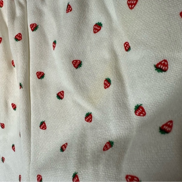 Vtg 90s Toddletime Sweatsuit Top Pant Sweet Strawberry Print - Picture 7 of 9